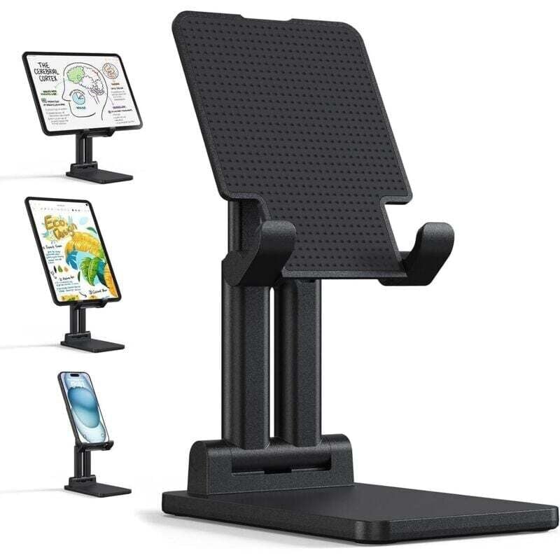 Supporto per monitor portatile, pieghevole, robusto, da scrivania, con angolo regolabile, compatibile con monitor per laptop, iPad e tablet.