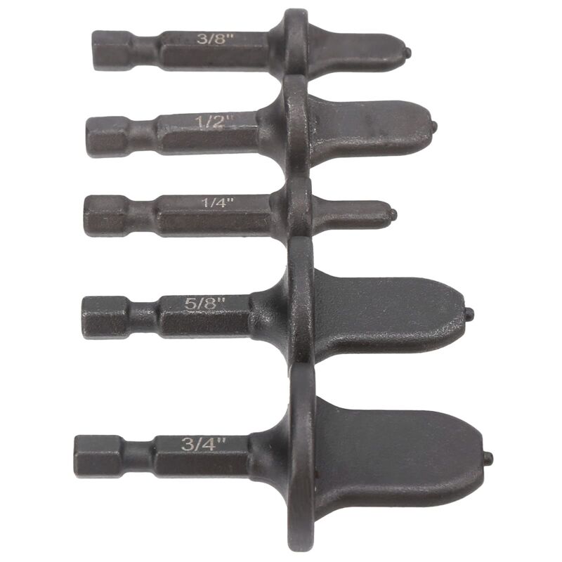 Zoternen - Swaging Tool Drill Bit Set, 5 pcs Rohraufweiter, 1/4 Zoll 3/8 Zoll 1/2 Zoll 5/8 Zoll 3/4 Zoll Rohr-Expander, Multifunktion Kupfer Rohr