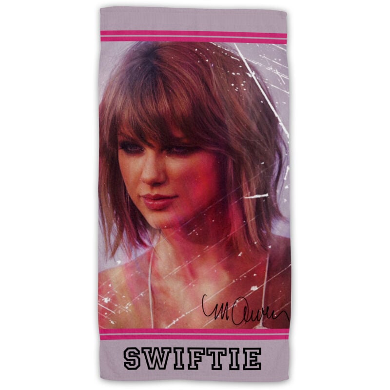 Cofi 1453 - Swiftie Baumwolle Strandtuch Frottee Badetuch mit Premium Druck, 70x140 cm