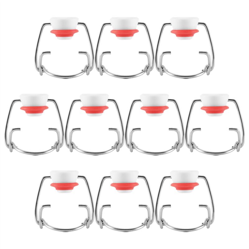 Tlily - Swing Top GlasflaschenverschlüSse Flip Flasche Cap für im Stil , Soda Flaschen, Homebrewing 10 StüCk