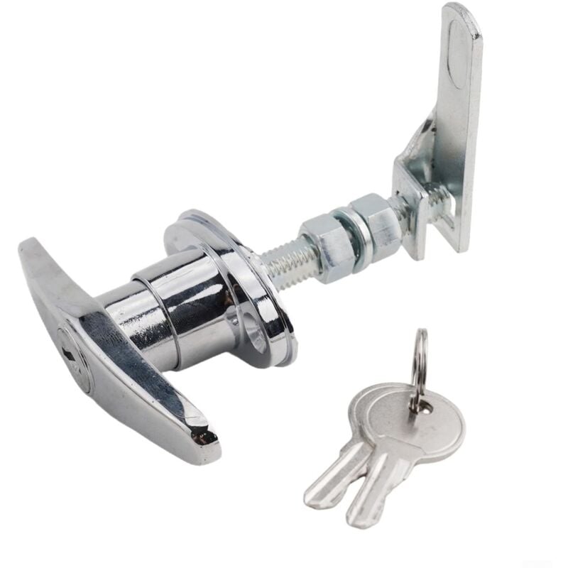 T-Griff-Schlossset aus Zinklegierung mit Schlüssel, für LKW- und Garagentore, sichert LKW-Planen, einfache Montage