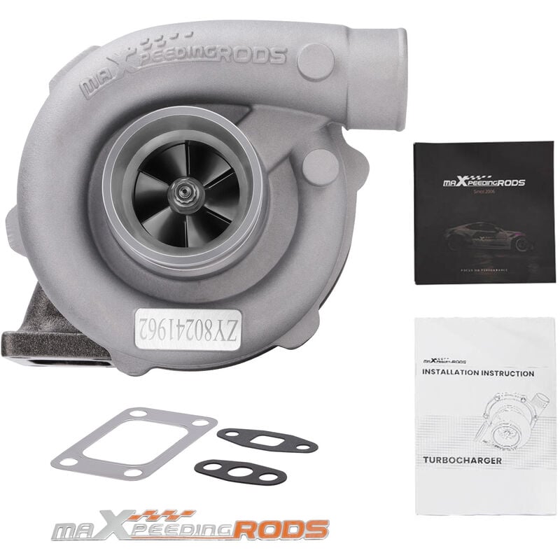 T3/T4 T3 T4 T04E 0.57 A/R Turbolader Universal Oil Cooled TurbochargerUniversal Turbolader für T3T4 T04E T3 T4 A/R .57 1.6L-2.3L Motor 400 PS Brandne