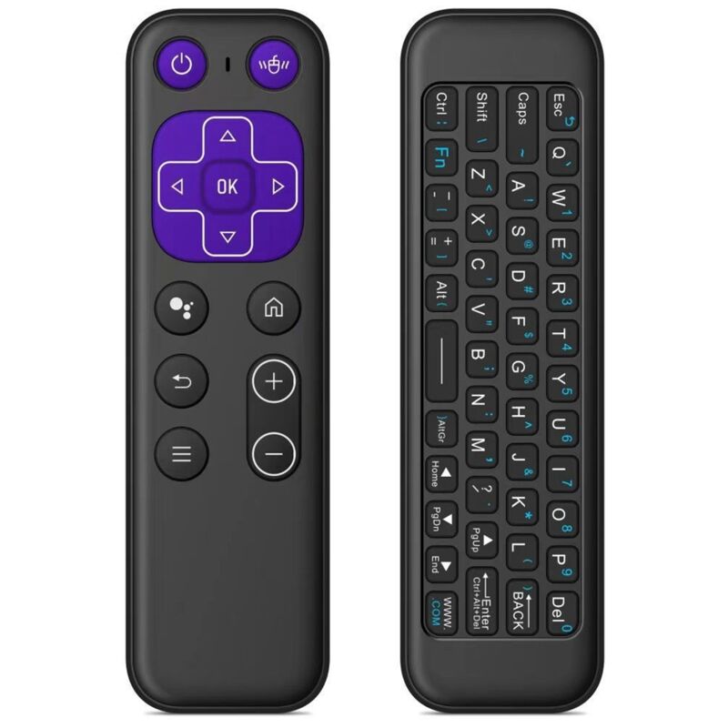 T6 Bluetooth-Fernbedienung, Kabellose Sprach-Air-Maus, Gyroskop, Somatosensorisch, 2,4 G Bluetooth, Dual-Mode-Air-Maus, Schwarz