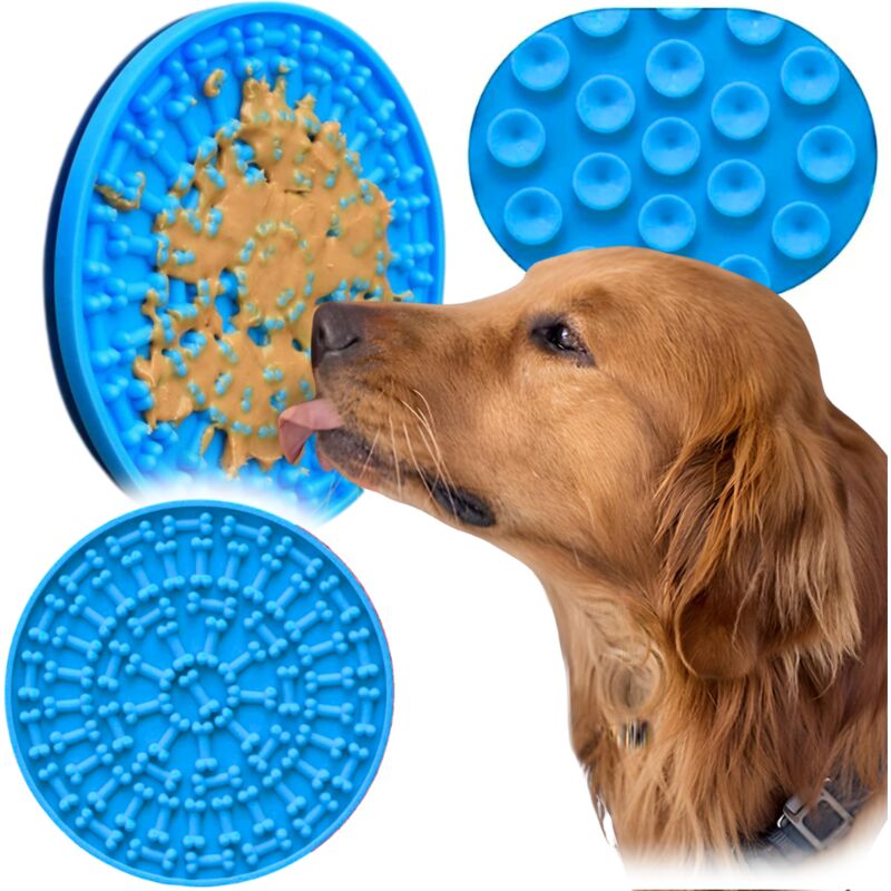 Tablett, Napf, Leckerli-Matte, Slow-Eating-Matte mit Saugnäpfen und PetJet-Trennwänden