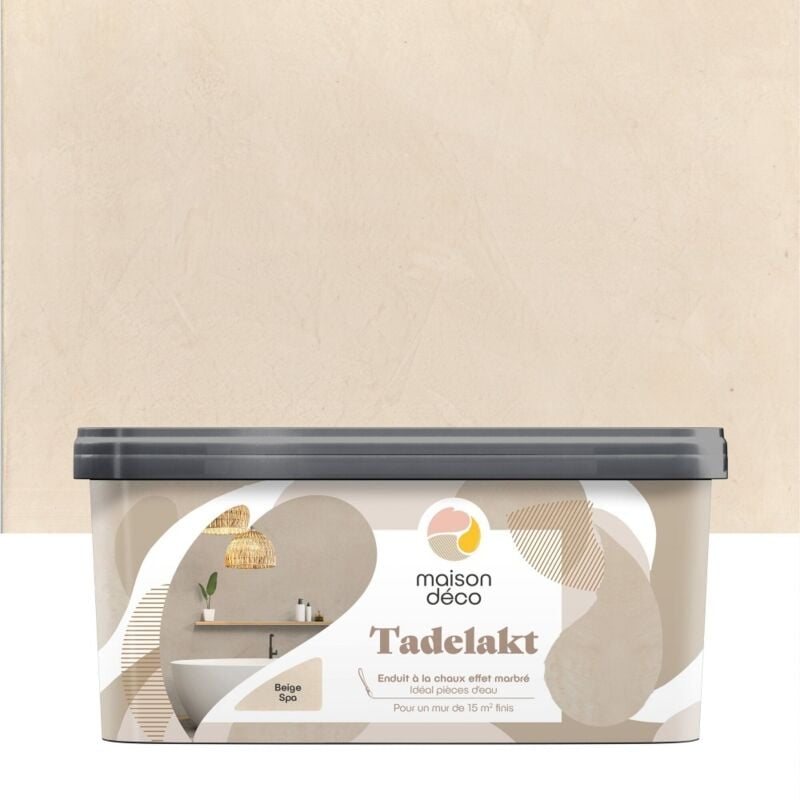 Tadelakt-Dekorputz MAISON DECO, Spa-Beige, 5 l MAISON DECO