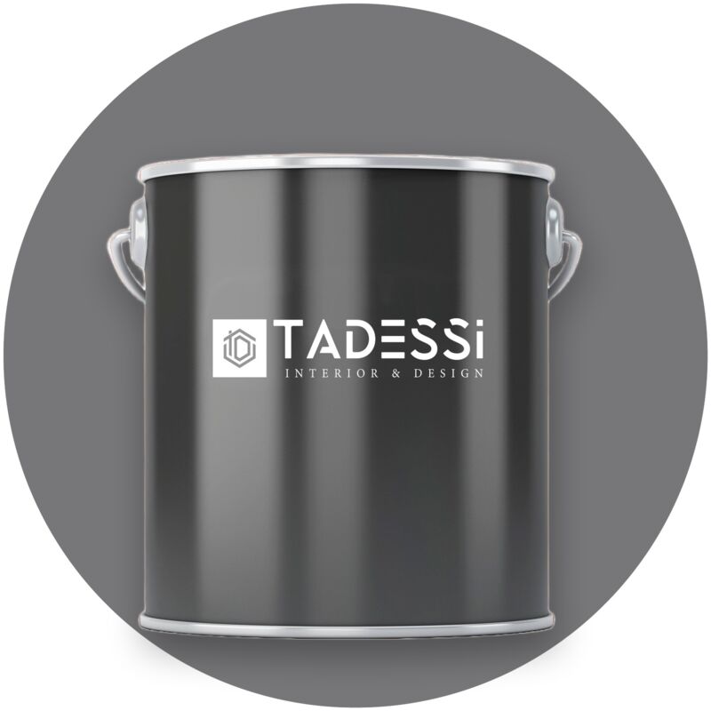 TADESSI Wall Select Wandfarbe Grau - Schiefergrau - abwaschbare Innenfarbe matt - Dispersionsfarbe - Geruchsarm und Lösemittelfrei