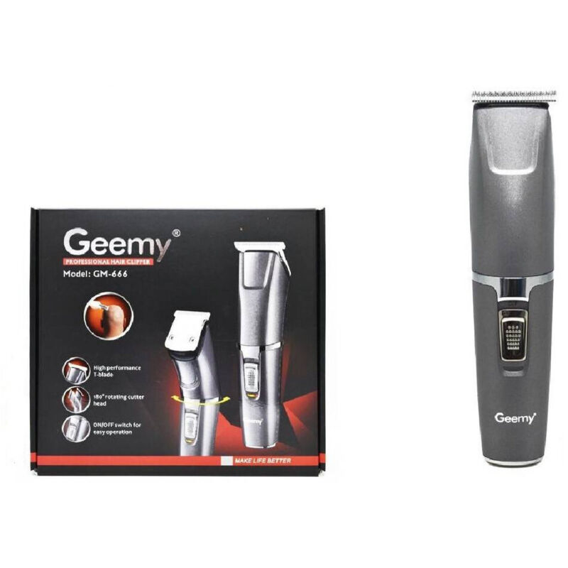 Trade Shop - ELEKTRISCHER HAARSCHNEIDER PROFESSIONELLER BATTERIEBETRIEBENER RASIERER ROTIERENDER KOPF GM666 -