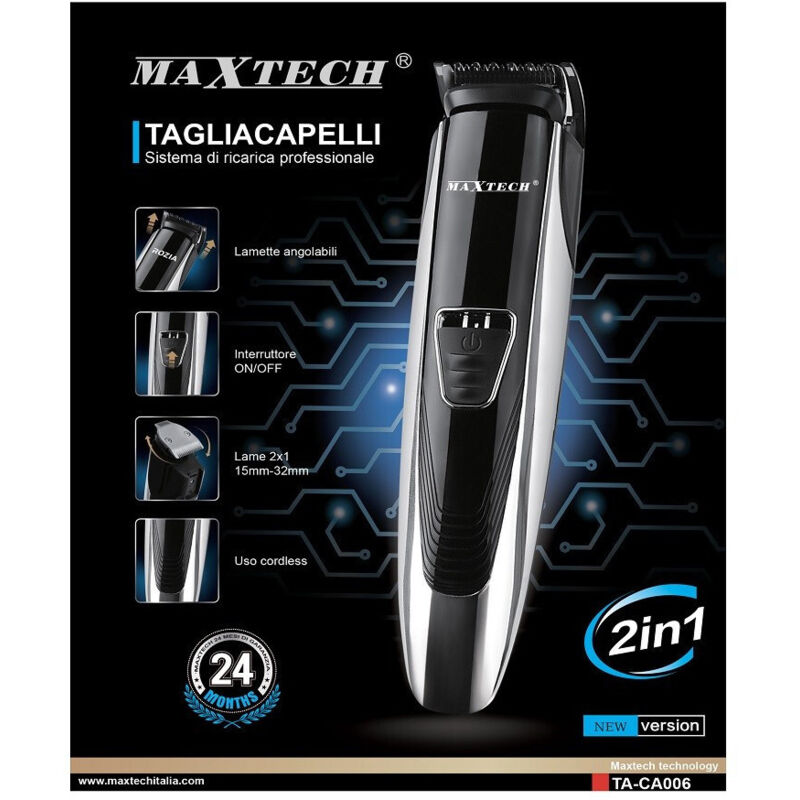 Maxtech - Trade Shop - professioneller herrenrasierer haarschneider einstellbarer akku-rasierer TA-CA006 -