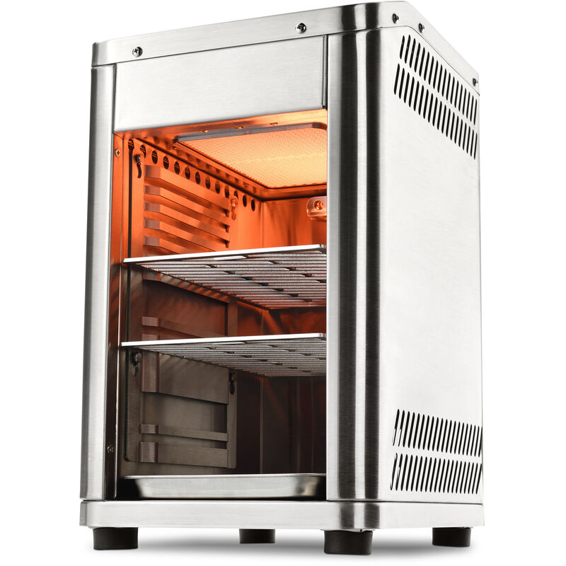 Taino - Design Oberhitzegrill Gas Steakgrill 800 Grad Hochleistungsgrill Edelstahl Silber