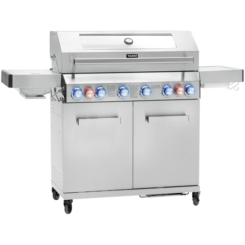 Taino - platinum yamara 6+2 Gasgrill Edelstahl 6 Brenner Sear-Burner Backburner