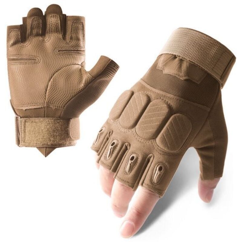 Taktische Outdoor-Handschuhe für Damen und Herren – Fingerlose Handschuhe – Outdoor-Fahrradhandschuhe – Geeignet für Outdoor-Sportarten,