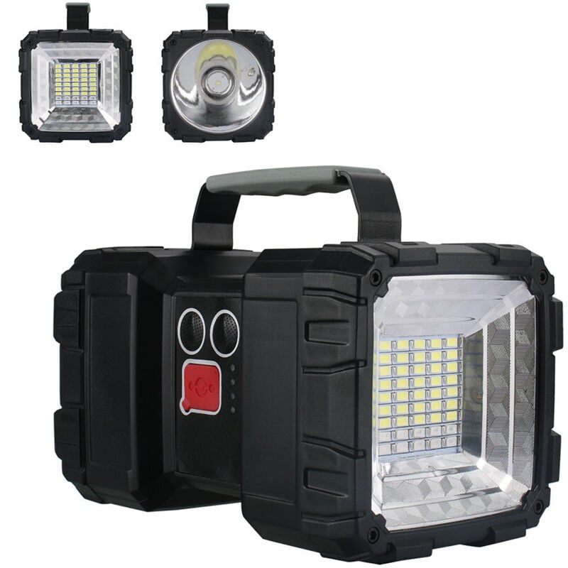 Taschenlampe, ultrastarke LED-Taschenlampe, 7 Modi, 10.000 mAh, wiederaufladbar, ultrastarke LED-Taschenlampe für Notfälle beim Camping, Wandern