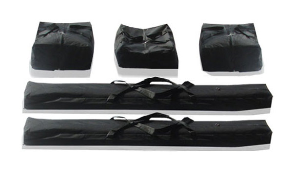 PROFIZELT24 Taschenset -Taschen Zelt- Gestängetaschen 3 m für ECONOMY Zelte für Pavillon Partyzelt - 5 Stück Tragetaschen Transporttaschen