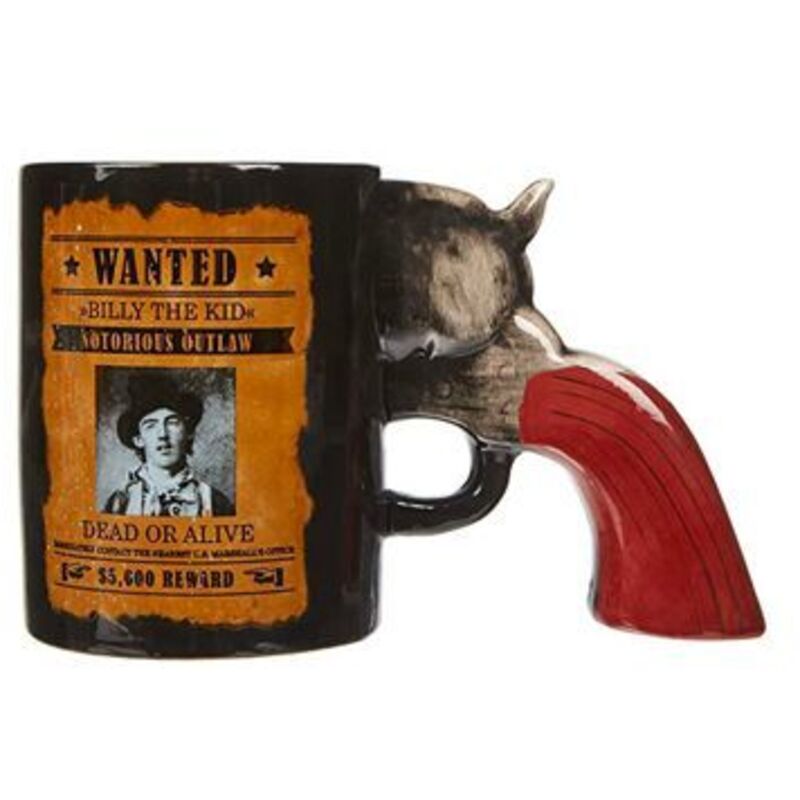 Tasse - Gadget und Geschenke - Revolver Wanted - 400 ml - Porzellan - Nicht spülmaschinenfest