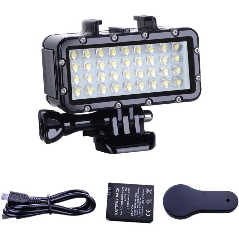 Tauchlichter, Unterwasserlichter, wasserdichte LEDs, Videolichter, wasserdicht bis 45 Meter. Kompatibel mit anderen Gopro-Actionkameras