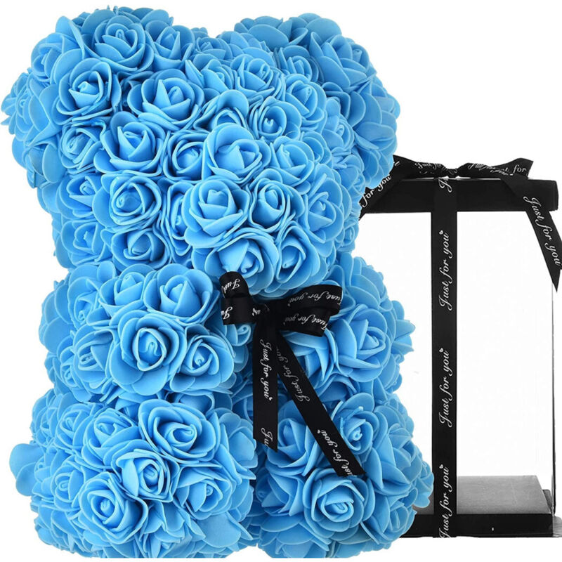 Trade Shop Traesio - Trade Shop - order oder oder oder der rose mit artifiziellen fiorten von 25CM san valentino - Celeste