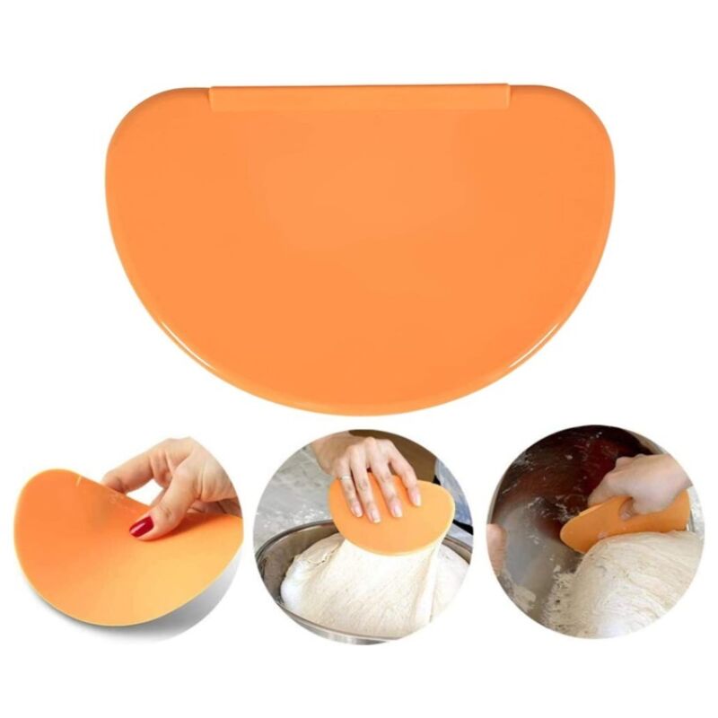 Teigschaber, Teigschneider aus Kunststoff, 2 Stück Teigschaber aus Kunststoff für Brot, Backwaren, Crêpes, Teig, Käse, Schokolade, 15,8 x 10,5 cm