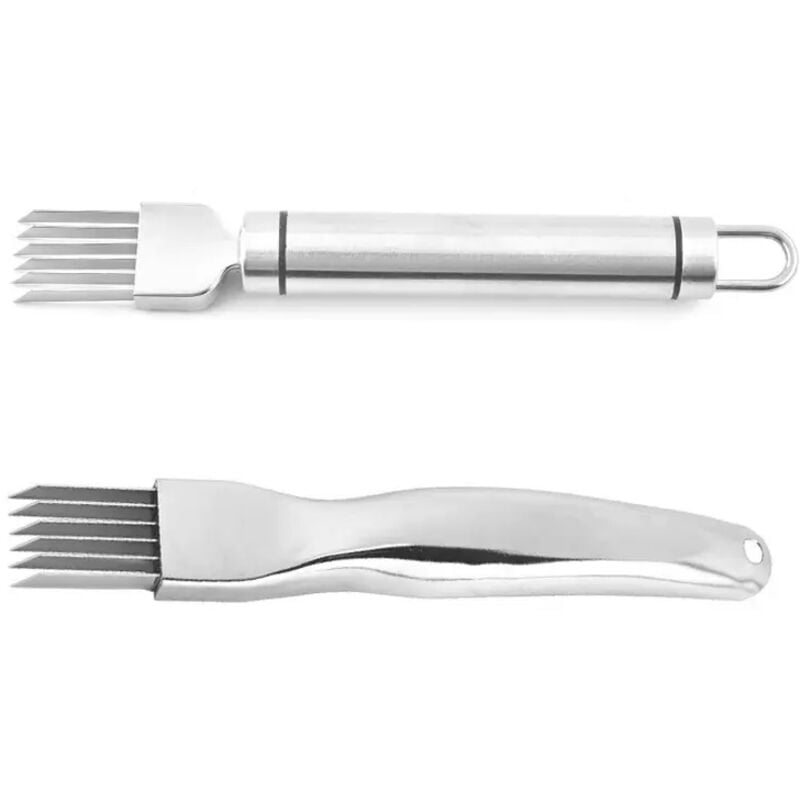 Teile Zwiebelschneider Reibe Messer Edelstahlreiben Reibe Messer Zwiebelschneider Gemüsereiben Slicer Küchenhelfer