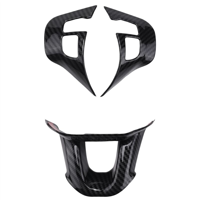 Tlily - Teile/satz Auto Lenkrad Dekoration Abdeckung Trim Aufkleber Fit für 2008 208 2014-2018 Carbon Faser