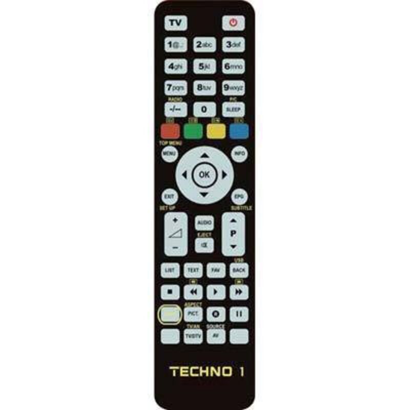 Bravo TECHNO 1 Fernbedienung IR Wireless DTT, DVD/Blu-ray, TV, VCR Drucktasten