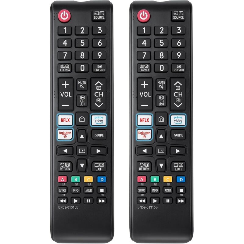 Fernbedienung für Samsung Smart TV, Universalfernbedienung für Samsung TV (2er-Pack)