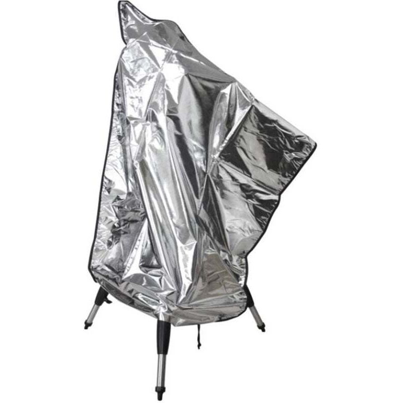 Teleskopabdeckung, wasserdichte Schutzhülle aus 420D Oxford-Gewebe für Teleskope, Möbelschutz mit verstellbarem Kordelzug (160 x 120 cm), Silber