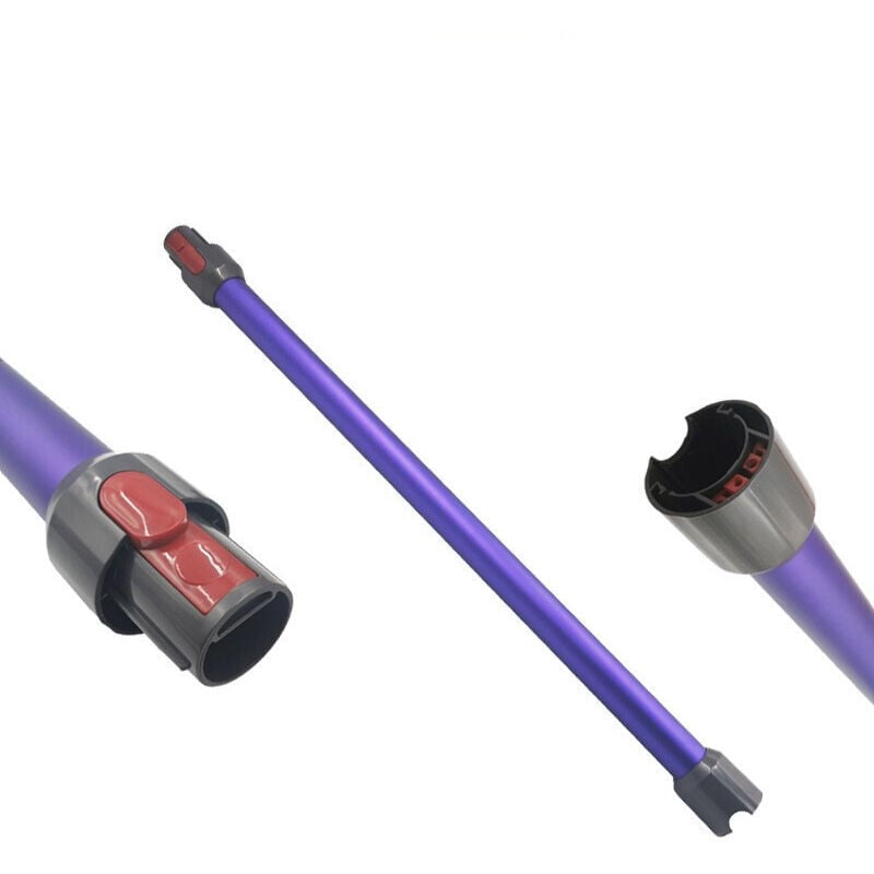 Teleskoprohr für Dyson V11, Verlängerungsrohr kompatibel mit Dyson V7 V8 V10 V11 V15, Quick Connect Vakuumrohr mit zwei 2-in-1-Bürsten (lila)