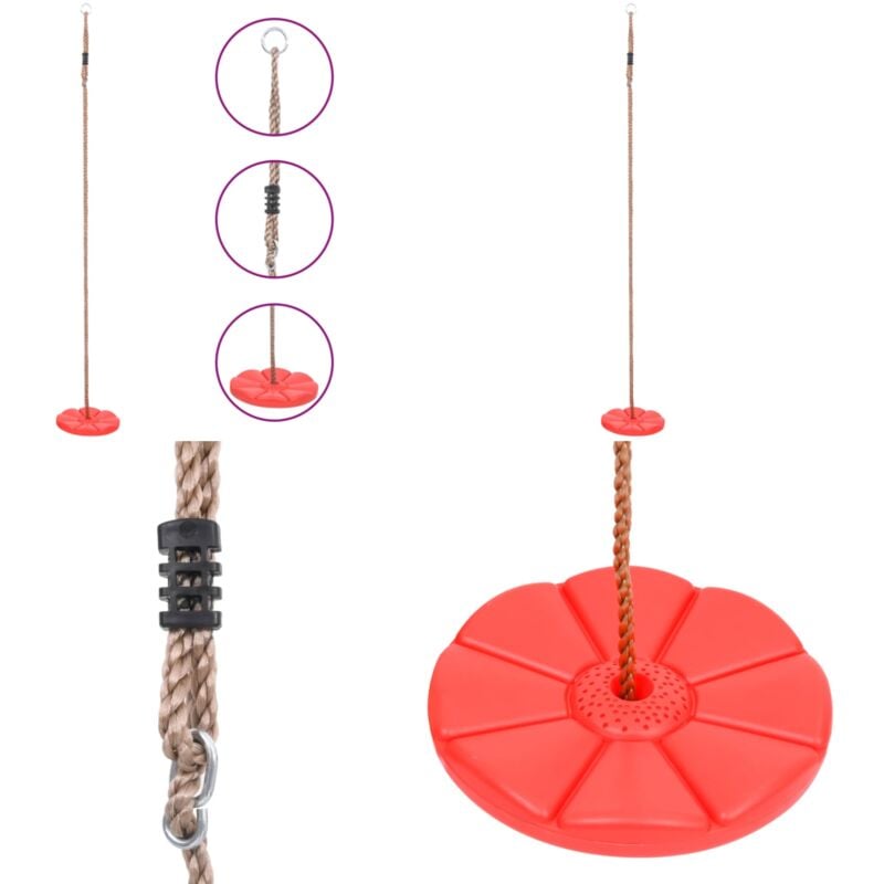 Tellerschaukel 200 cm Rot - Schaukel - Schaukeln - Home & Living - Rot