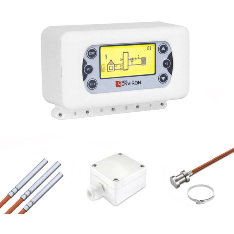 Temperatur-Differenzregler Clima500 für Holzkessel und Kaminöfen