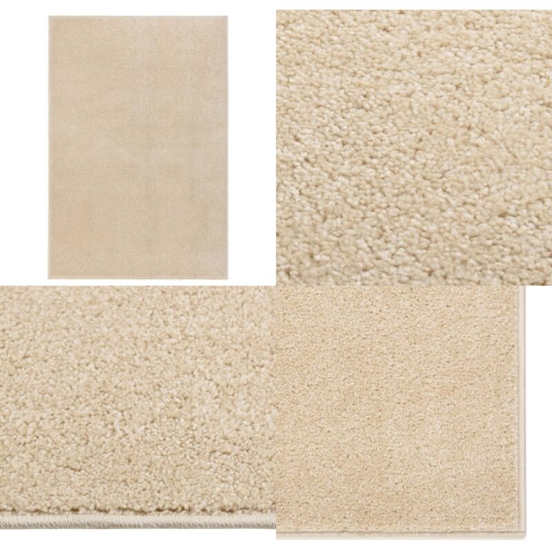 Vidaxl - Teppich Kurzflor 160x230 cm Beige - Teppich - Wohnzimmerteppich - Flurteppich - Beige Teppich - Kunststofftppich - Home & Living