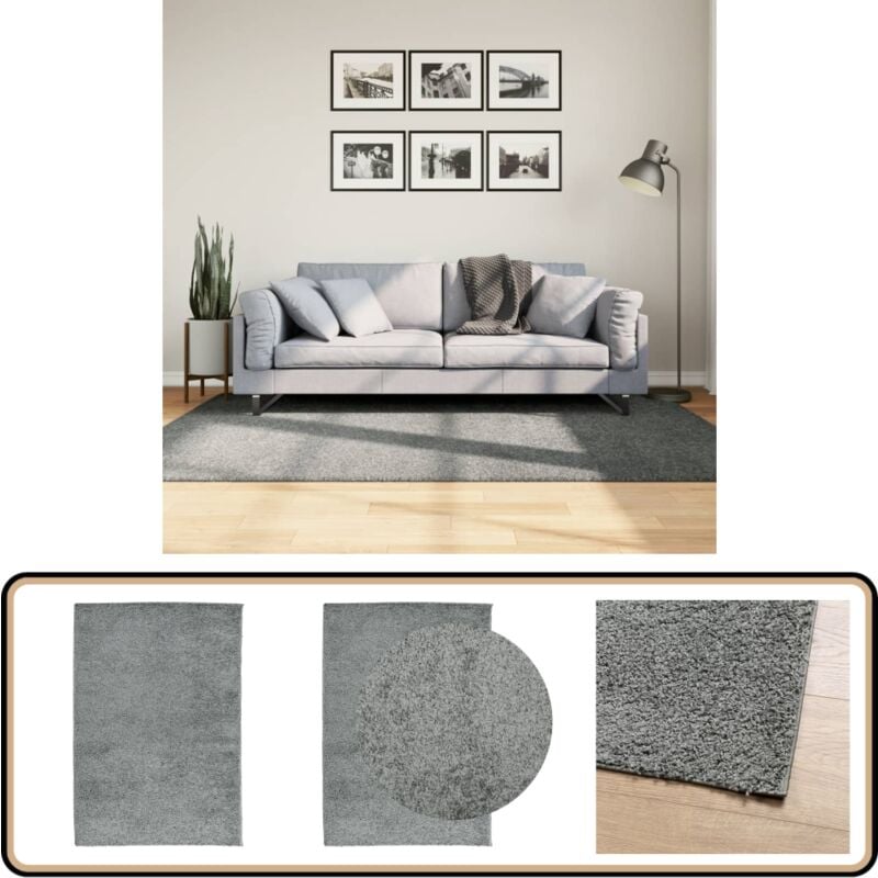 Vidaxl - Teppich Shaggy Hochflor Modern Grün 140x200 cm - Shaggy Teppich - Hochflor Teppich - Grüner Teppich - Wohnzimmer Teppich - Schlafzimmer