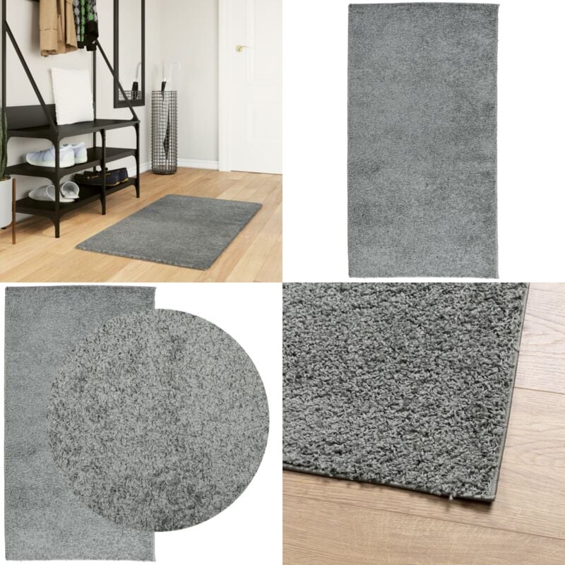 Vidaxl - Teppich Shaggy Hochflor Modern Grün 60x110 cm - Shaggy Teppich - Grüner Teppich - Flur Teppich - Wohnzimmer Teppich - Hochflor Teppich