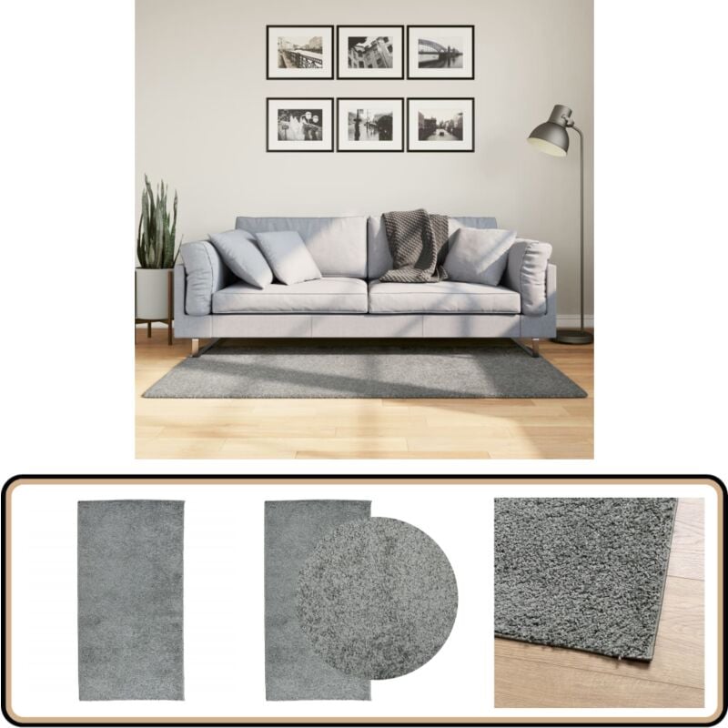 Vidaxl - Teppich Shaggy Hochflor Modern Grün 80x150 cm - Shaggy Teppich - Grüner Teppich - Flur Teppich - Wohnzimmer Teppich - Hochflor Teppich