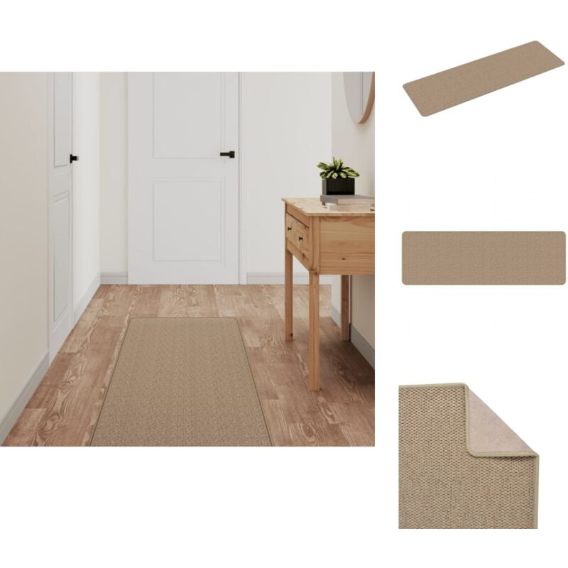 Teppiche - Living Teppichläufer Sisal-Optik Sandfarben 50x150 cm - Braun