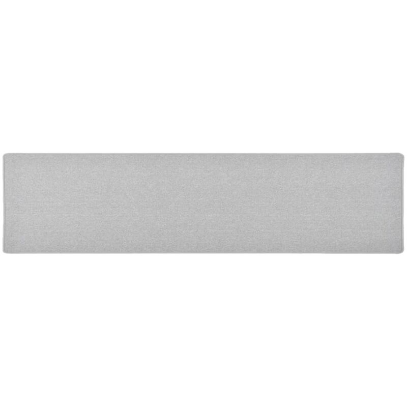 Teppichläufer Hellgrau 50x200 cm Vidaxl
