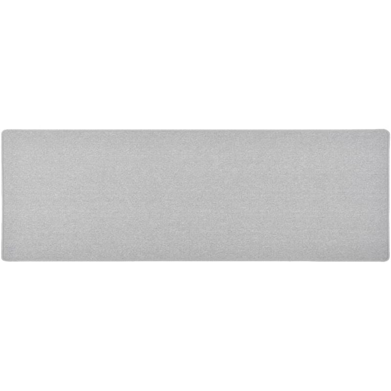 vidaXL Teppichläufer Hellgrau 50x150 cm