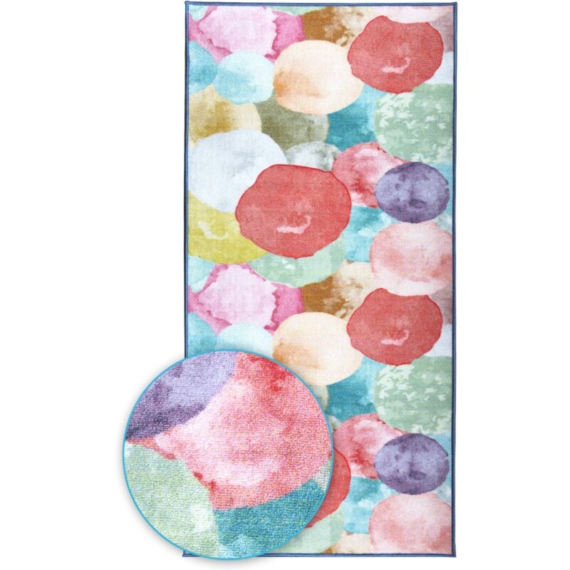 Floordirekt - Teppichläufer Ballons&Rockets Kinderteppich für Jungen und Mädchen Sugar Ballons 80 x 350 cm