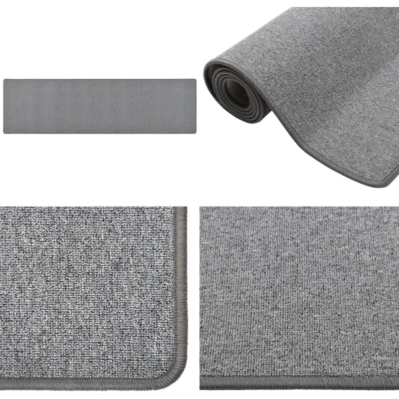 Teppichläufer Dunkelgrau 50x200 cm - Teppichläufer - Dunkelgrauer Teppich - Wohnzimmerteppich - Schlafzimmersteppich - Küchenteppich - Home & Living