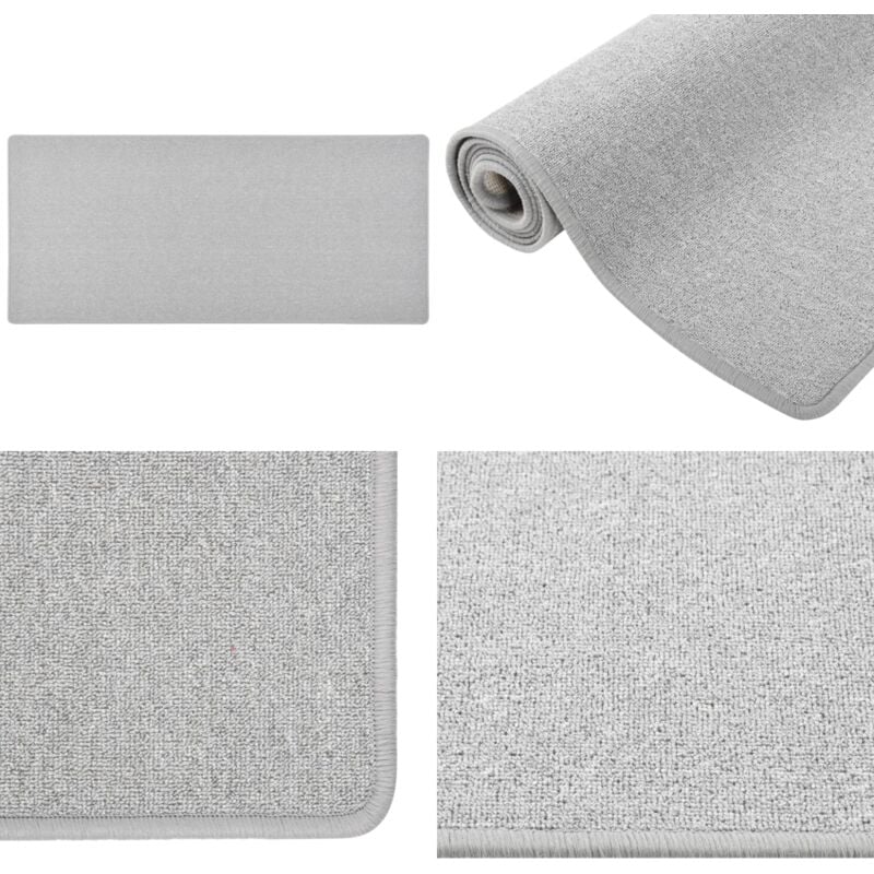 Teppichläufer Hellgrau 50x100 cm - Teppichläufer - Grau - Hellgrau - Wohnzimmer - Schlafzimmer - Home & Living