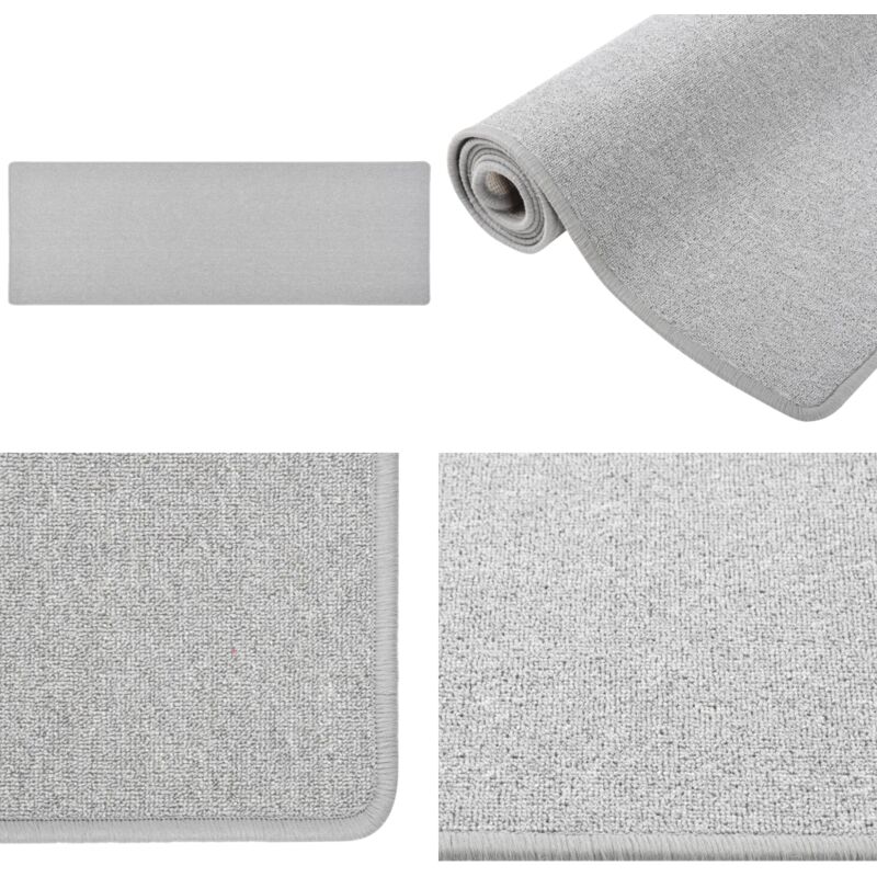 Teppichläufer Hellgrau 50x150 cm - Teppichläufer - Grau - Hellgrau - Nadelvlies - Polypropylen - Home & Living