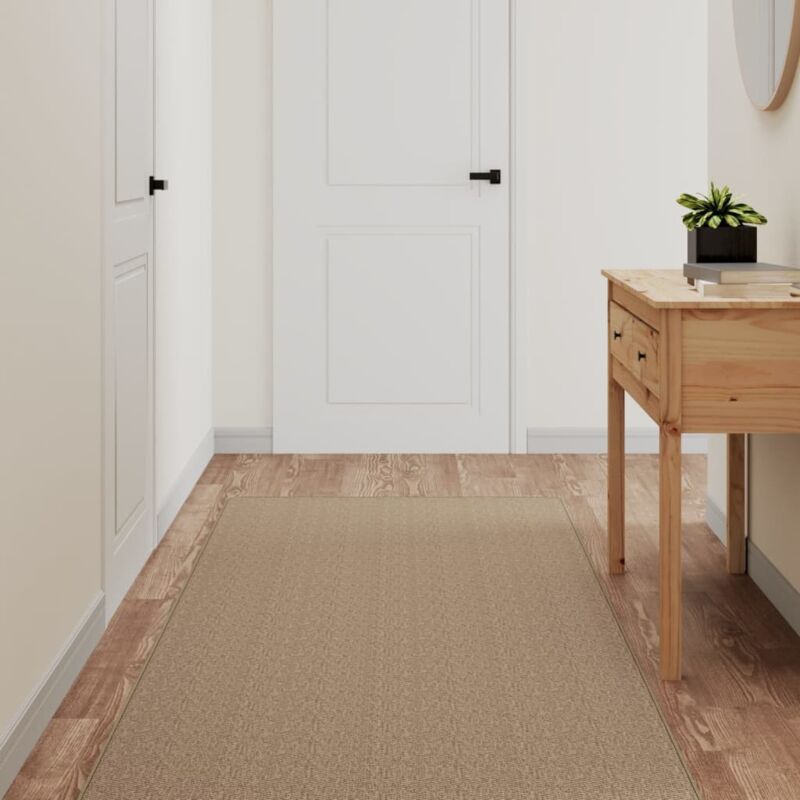 Teppichläufer Sisal-Optik Sandfarben 80x300 cm Vidaxl