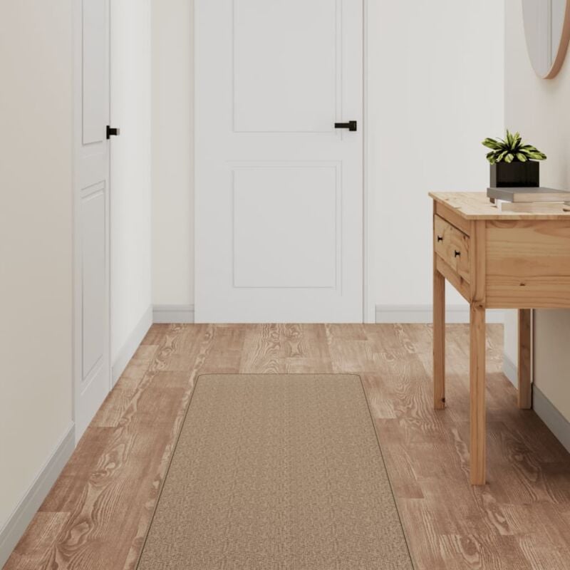 Teppichläufer Sisal-Optik Sandfarben 50x250 cm Vidaxl