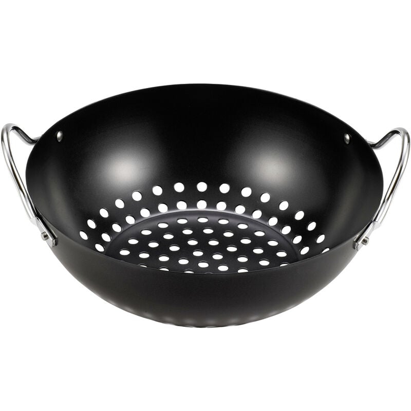 tepro Garten Grillrost Wok Schwarz