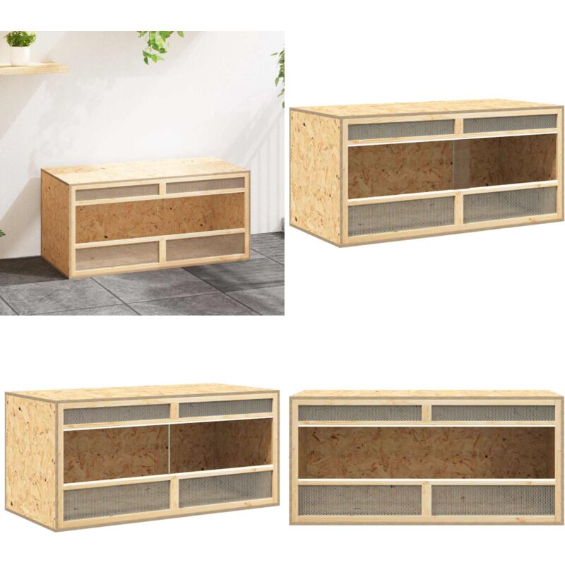 Terrarium Holzwerkstoff 100x47x47 cm - Reptil Terrarium - Terrarium Kleintier - Haustierkäfig - Vogelvoliere - Tiergehege - Home & Living