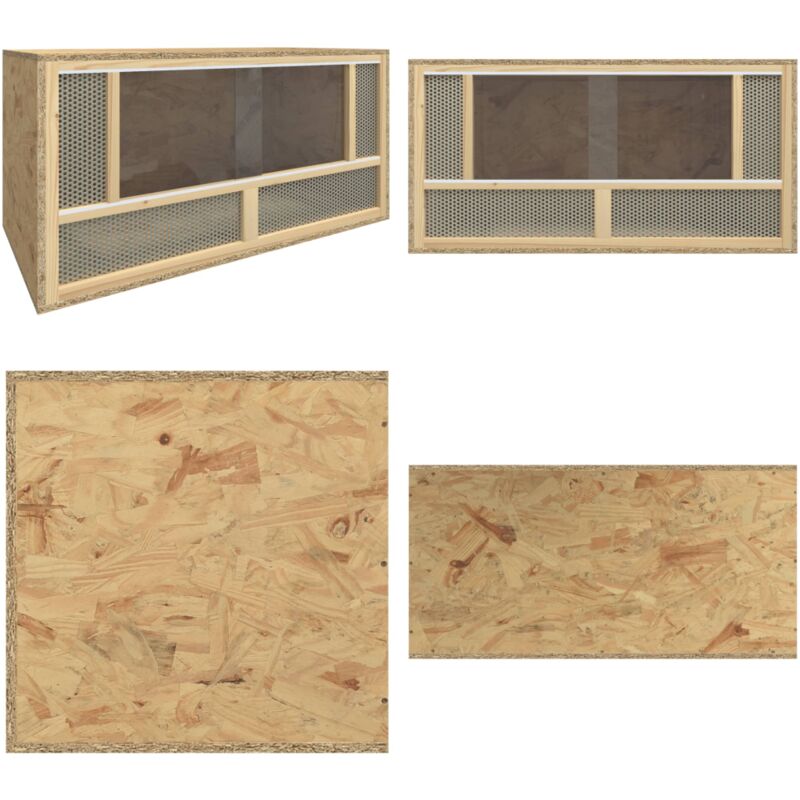 Terrarium Holzwerkstoff 80x40x40 cm - Reptilenzubehör - Terrarium - Tiergehege - Kleintiere - Vogelkäfige - Home & Living