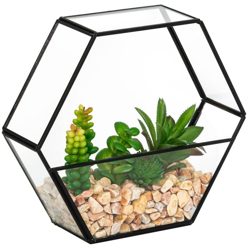 Atmosphera - Künstliches Terrarium Pia Schwarz H20cm créateur d'intérieur