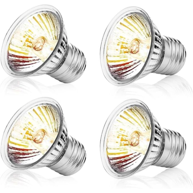 Jalleria - Terrarium-Wärmelampe, E27 50 w uva uvb Schildkröten-Glühbirne, dimmbare Schildkröten-Terrarium-Lampe, Küken-Wärmelampe, Wärmelampe für