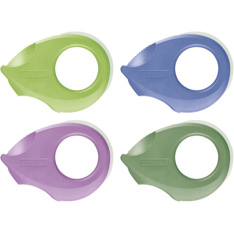 tesa 58248-00000-02 tesafilm ecoLogo® Dunkelgrün, Hellgrün, Violett, Blau 1 St.