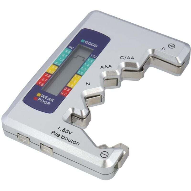 KZQ - Tester digitale universale per batterie tester digitale per batterie, misuratore di capacità delle batterie, rilevatore portatile per batterie