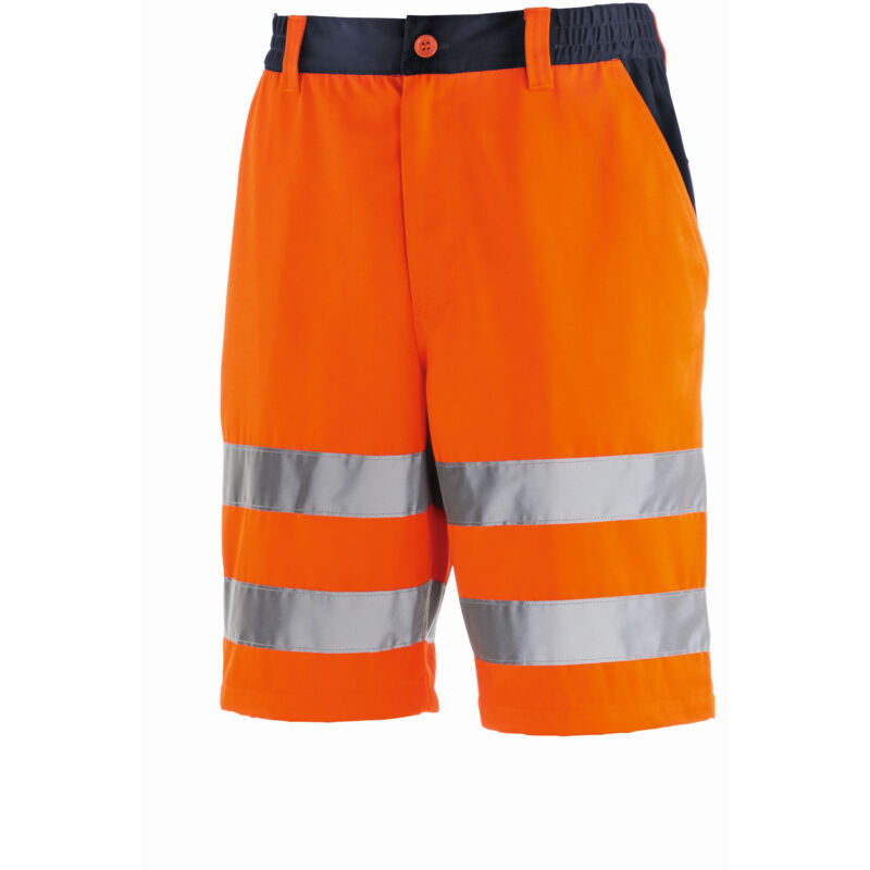 Warnschutz-Shorts erie leuchtorange/navy 50 4345 - Texxor